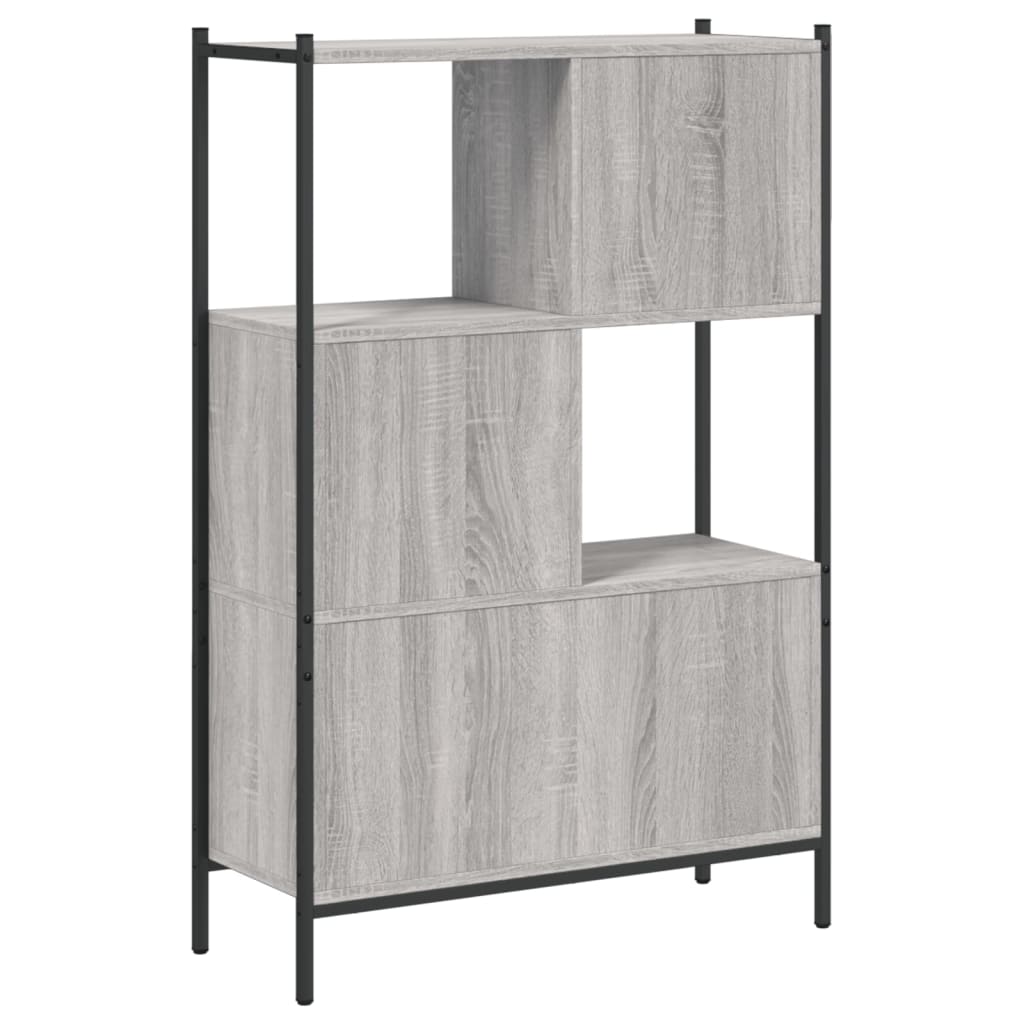 Bokhylle Sonoma Grå 72x28x109 cm