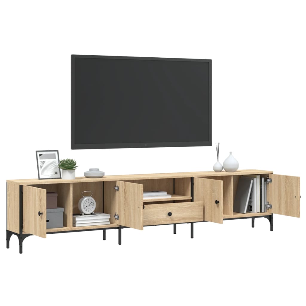 TV-Møbel Sonoma Eik TV-benk med skuff 200x25x44 cm
