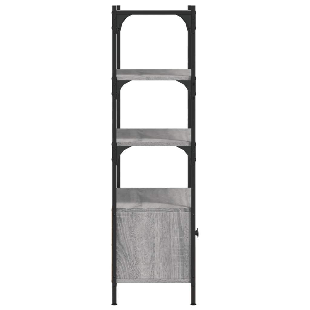 Bokhylle Sonoma Grå 3 etasjer 70x30x109,5 cm