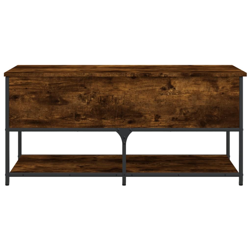 Oppbevaringsbenk Røyk Eik 100x42,5x47 cm