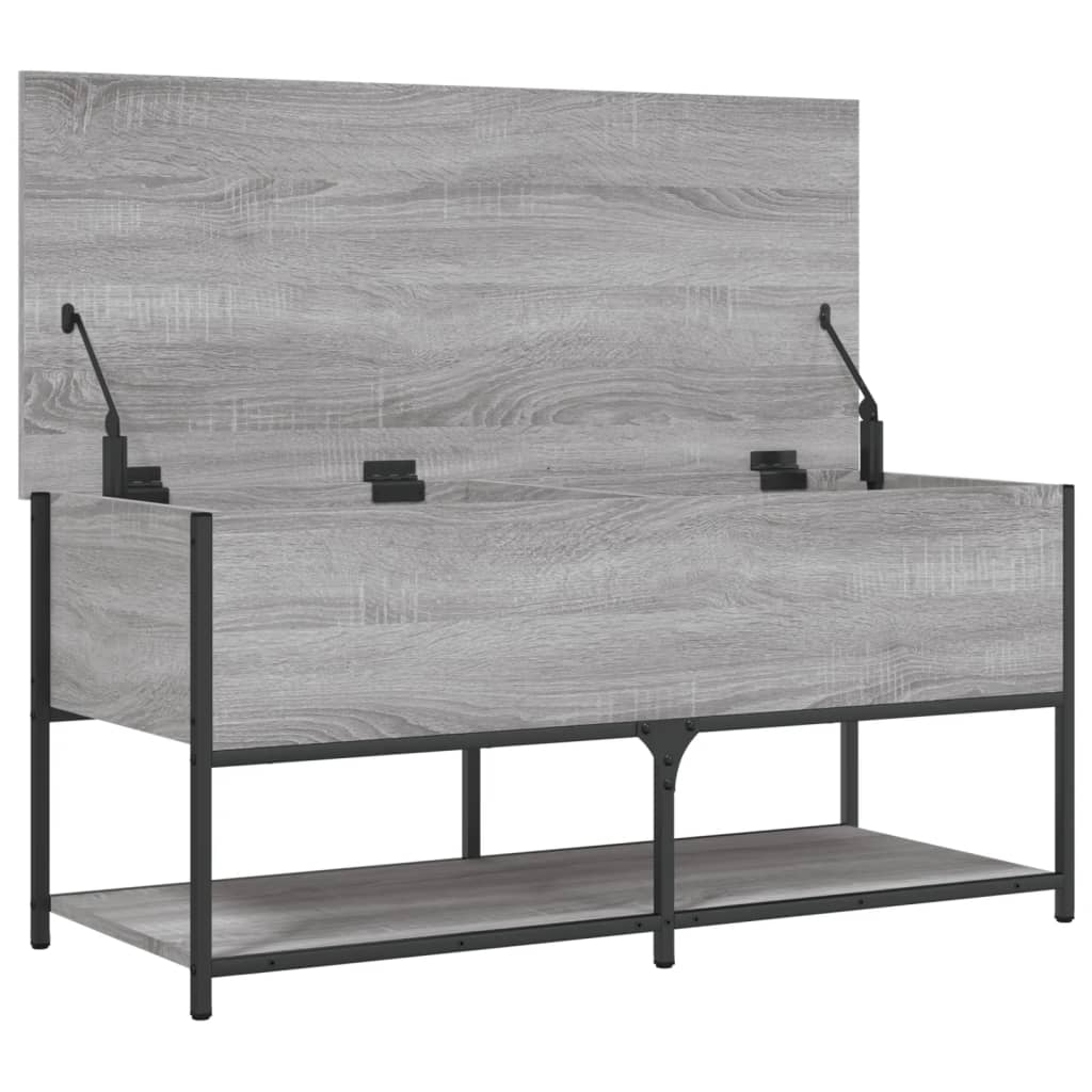Oppbevaringsbenk Sonoma Grå 100x42,5x47 cm