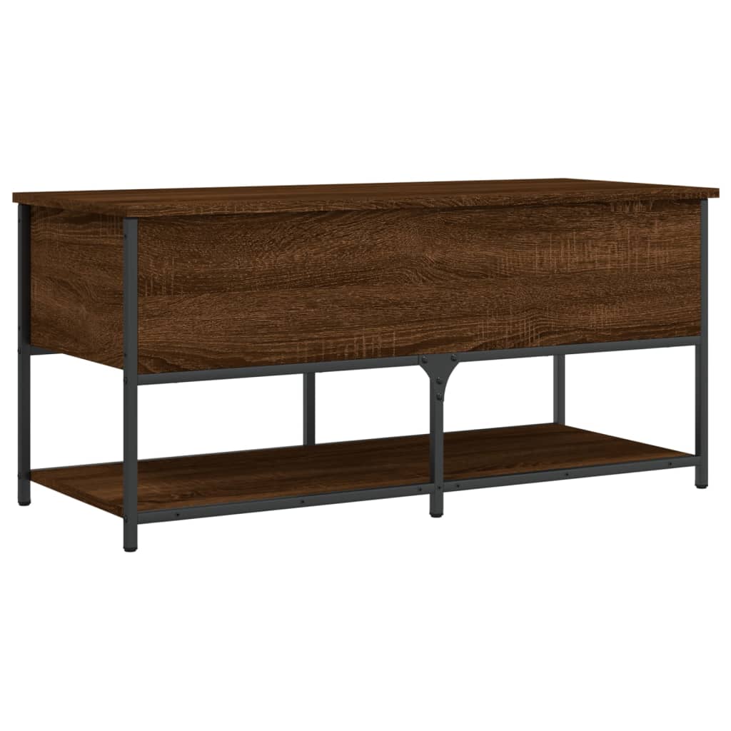 Oppbevaringsbenk Brun Eik 100x42,5x47 cm