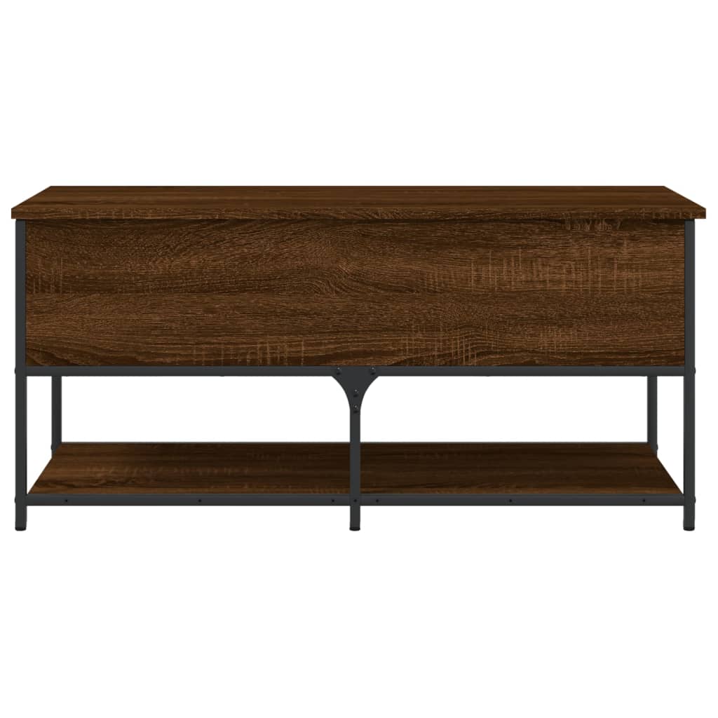 Oppbevaringsbenk Brun Eik 100x42,5x47 cm