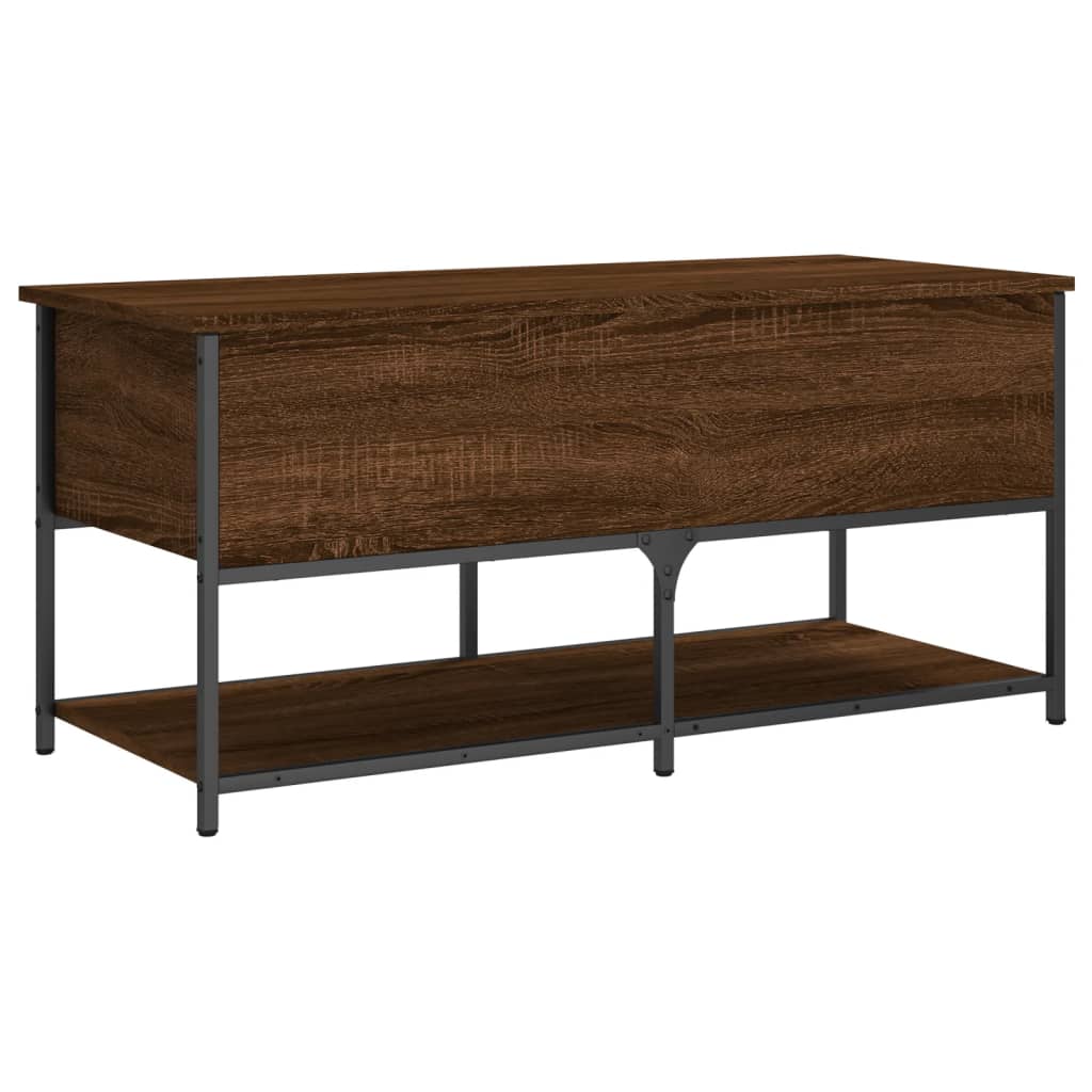 Oppbevaringsbenk Brun Eik 100x42,5x47 cm