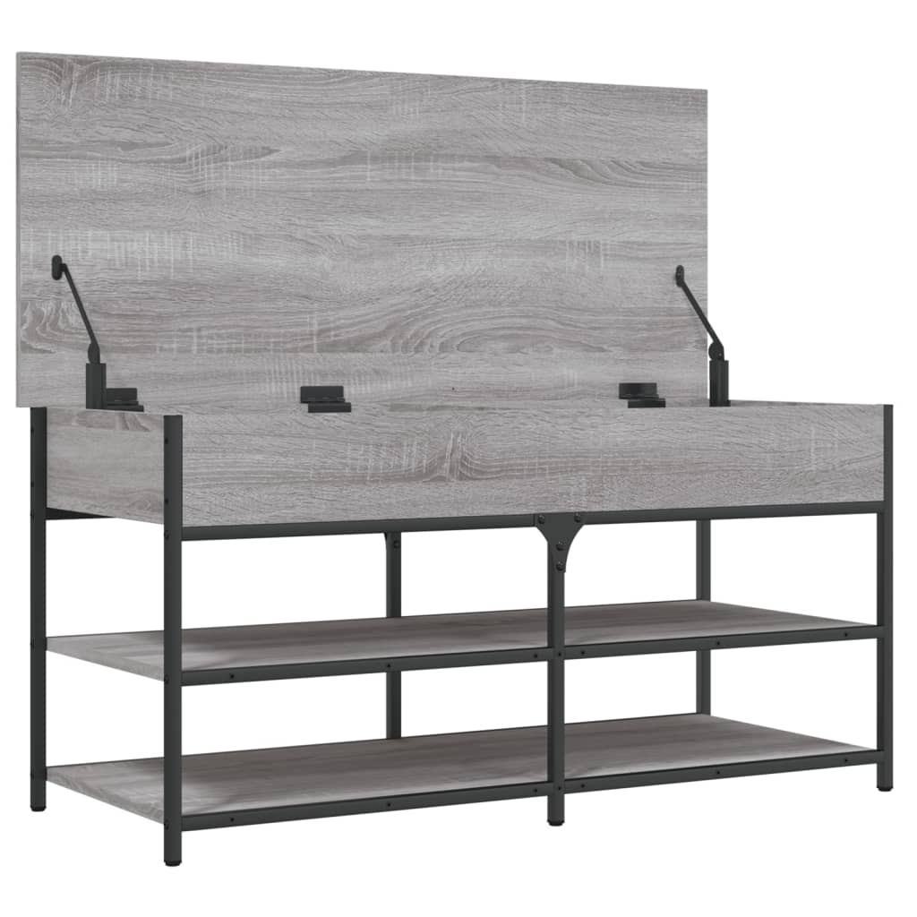 Skoskap Skohylle Skobenk Sonoma Grå 100x42,5x50 cm