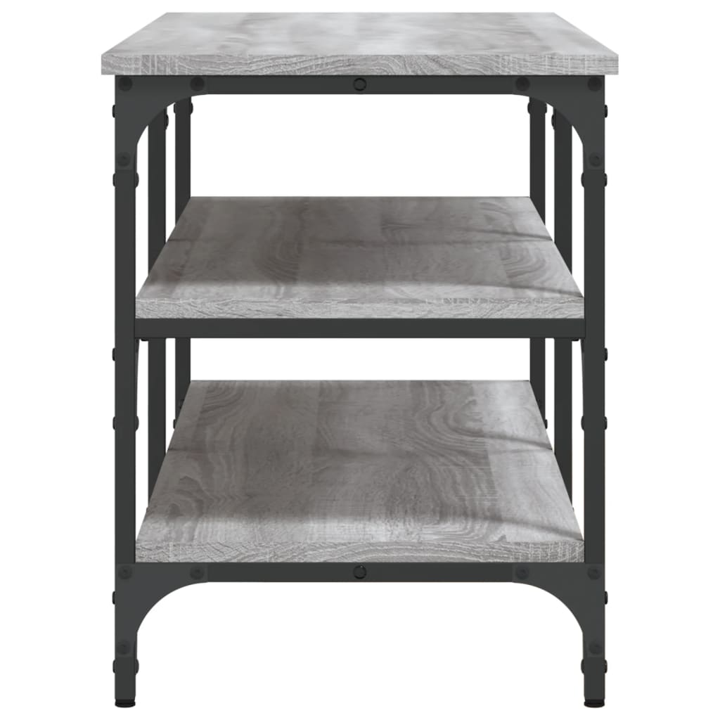 Skoskap Skohylle Skobenk Sonoma Grå 100x38,5x49 cm