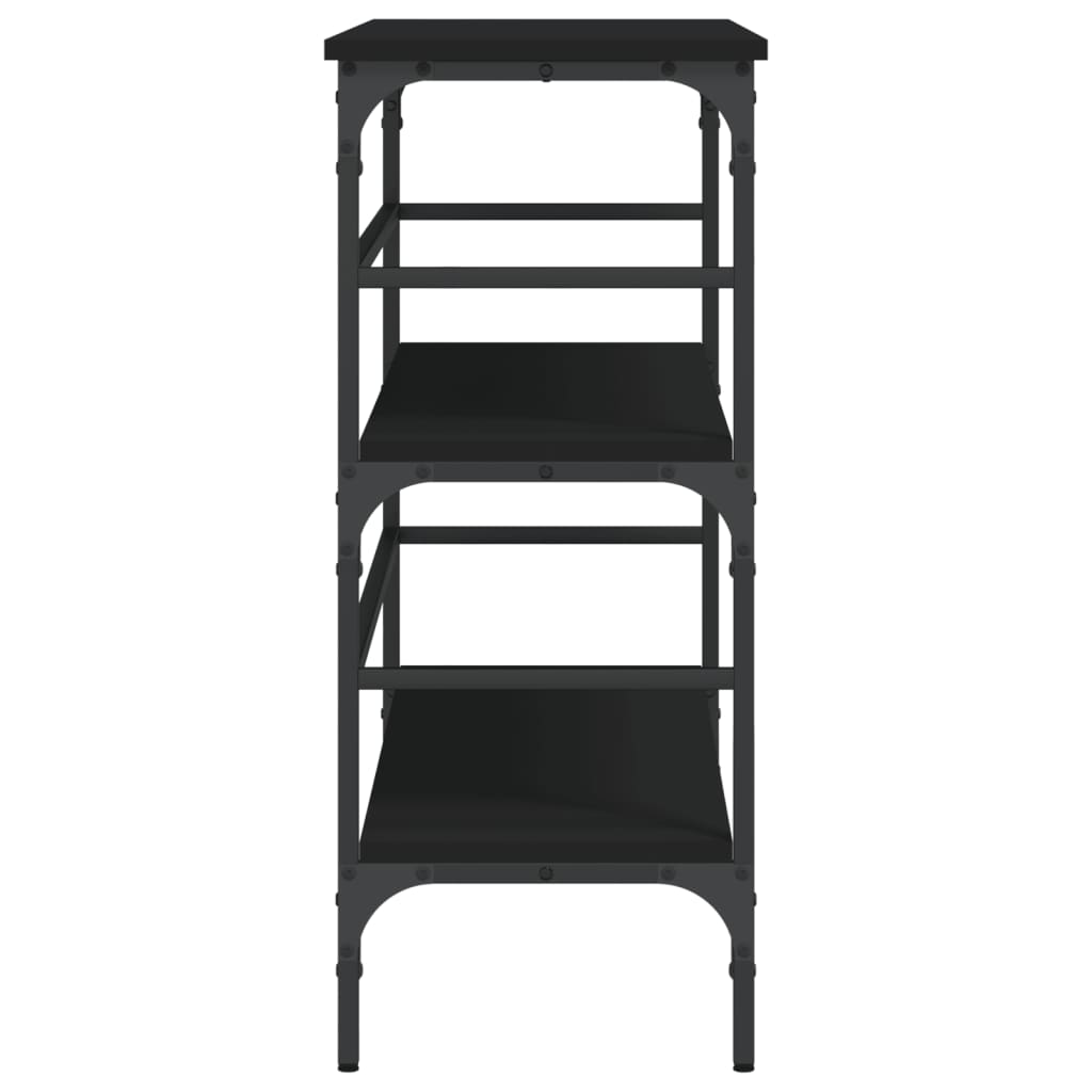 Avlastningsbord Konsollbord Svart 100x32x75 cm