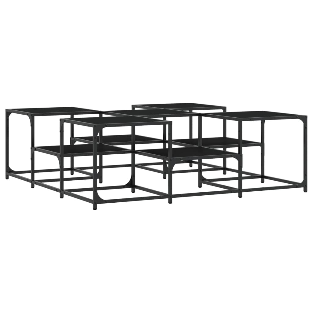 Salongbord Sofabord Svart 121x121x40 cm