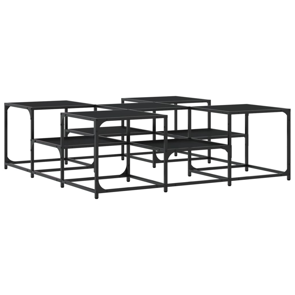Salongbord Sofabord Svart 121x121x40 cm