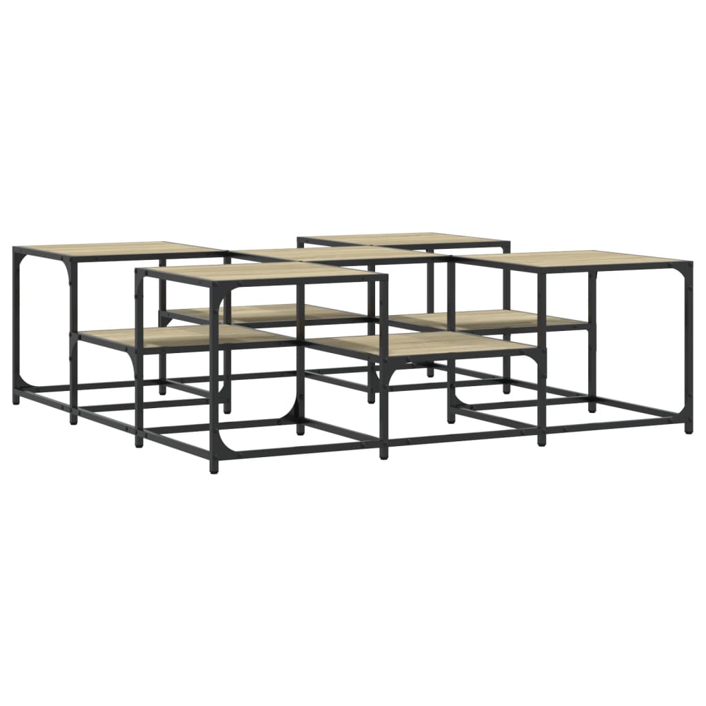 Salongbord Sofabord Sonoma Eik 121x121x40 cm