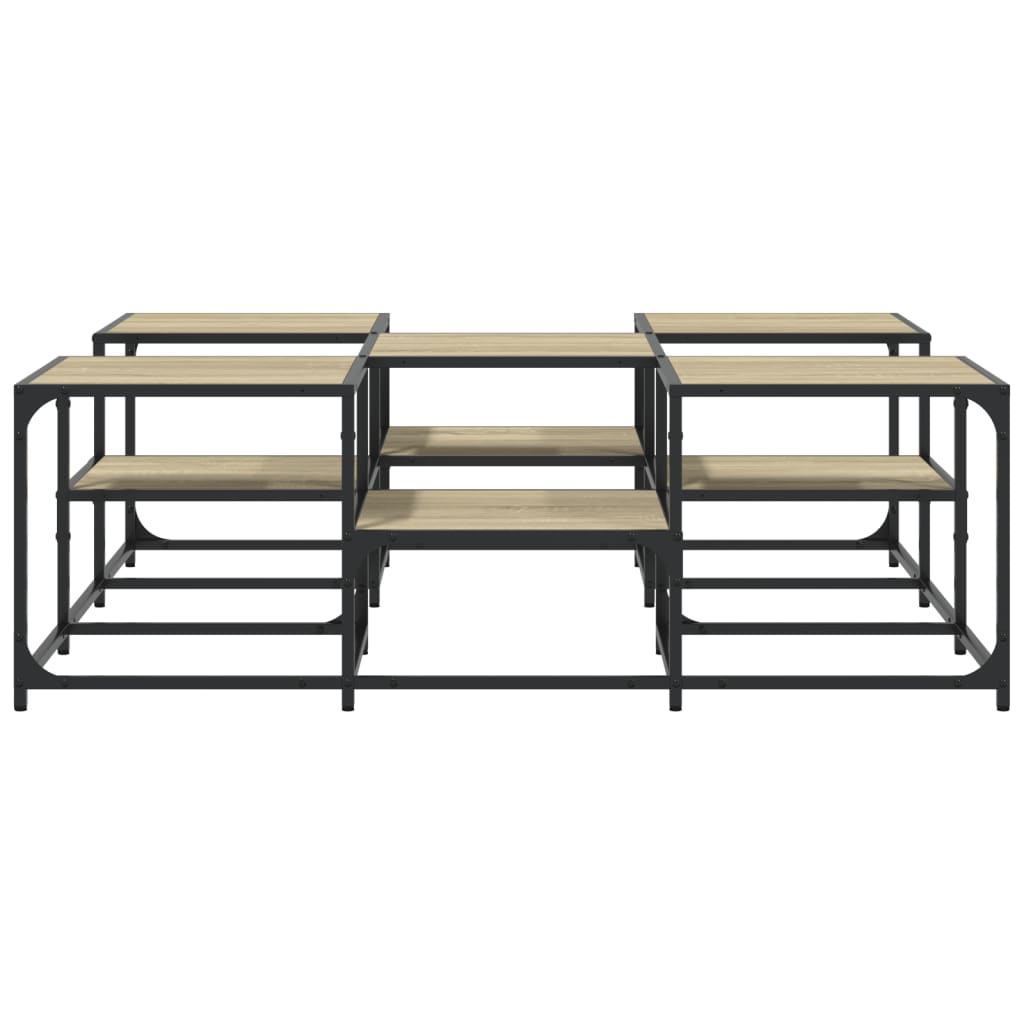 Salongbord Sofabord Sonoma Eik 121x121x40 cm