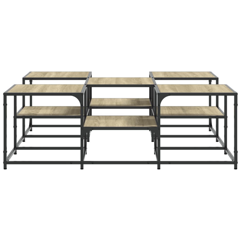 Salongbord Sofabord Sonoma Eik 121x121x40 cm