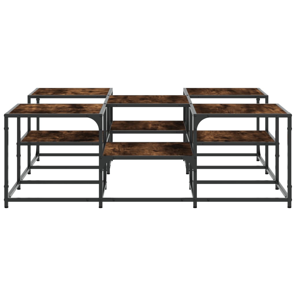 Salongbord Sofabord Røkt Eik 121x121x40 cm