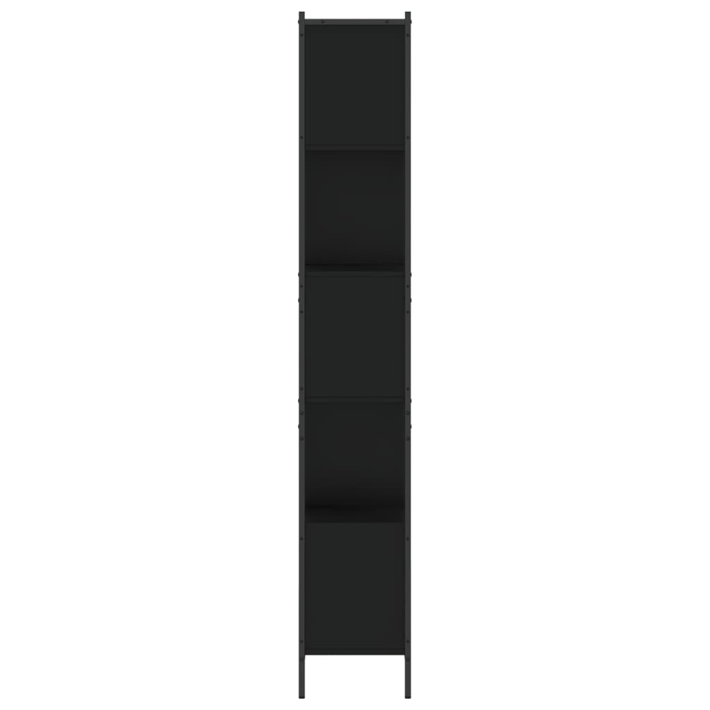 Bokhylle Svart 72x28x172 cm