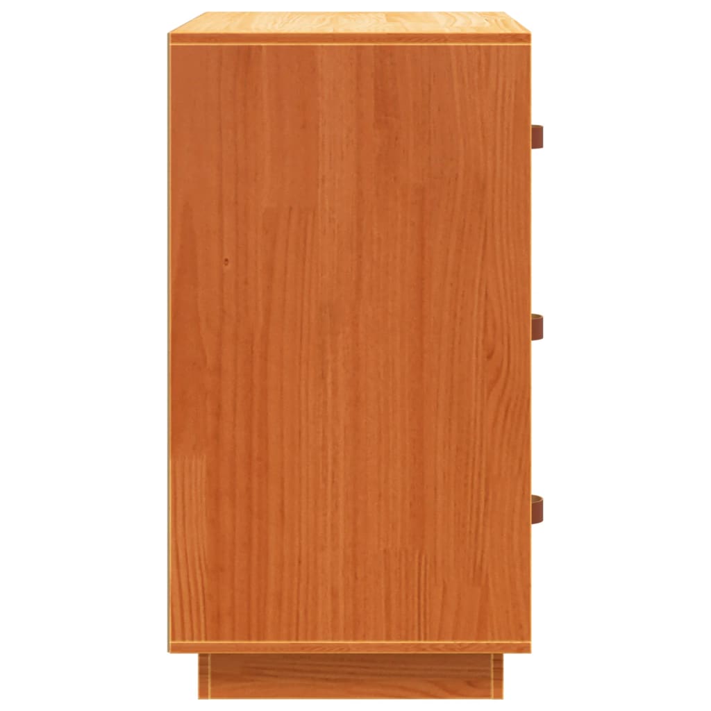 Skjenk Brun Eik voksbrun 80x40x75 cm heltre furu