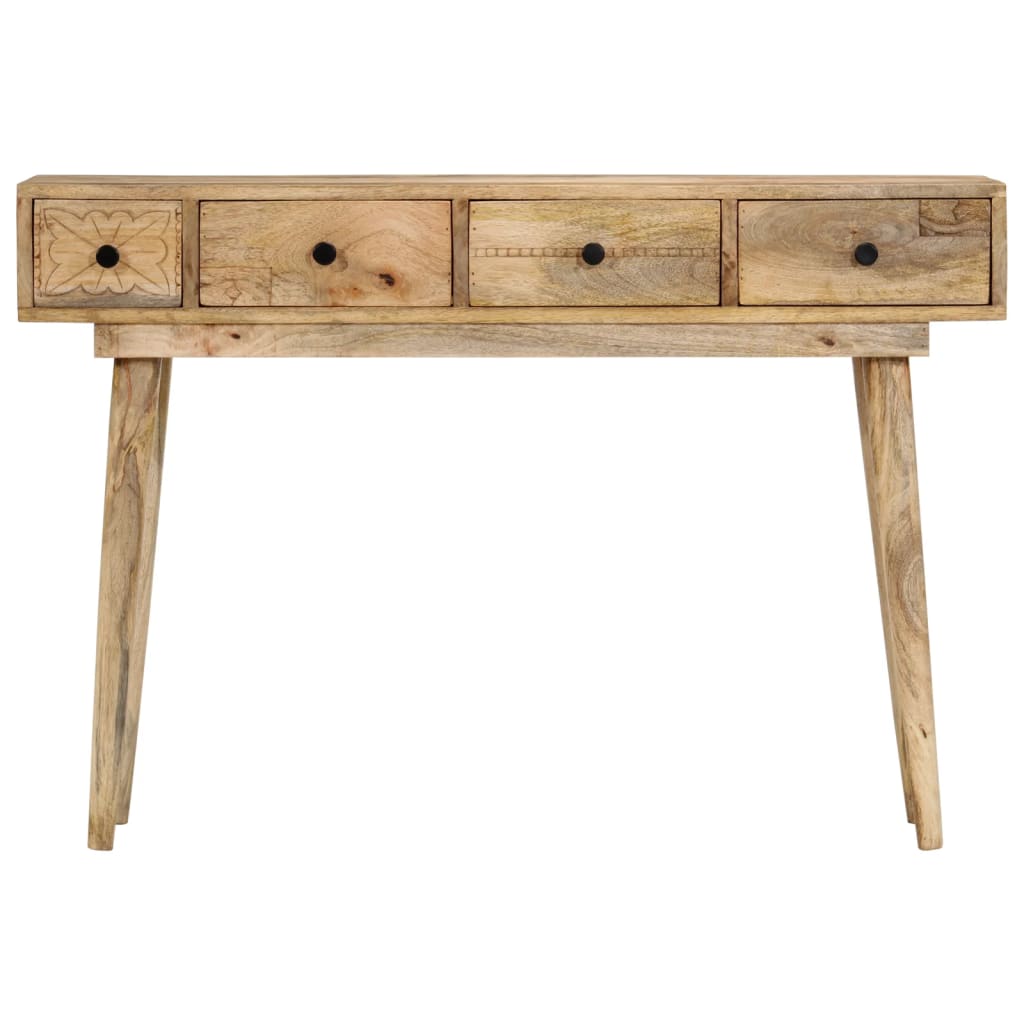 Avlastningsbord konsollbord Tre 110x30x75 cm grovt heltre mango