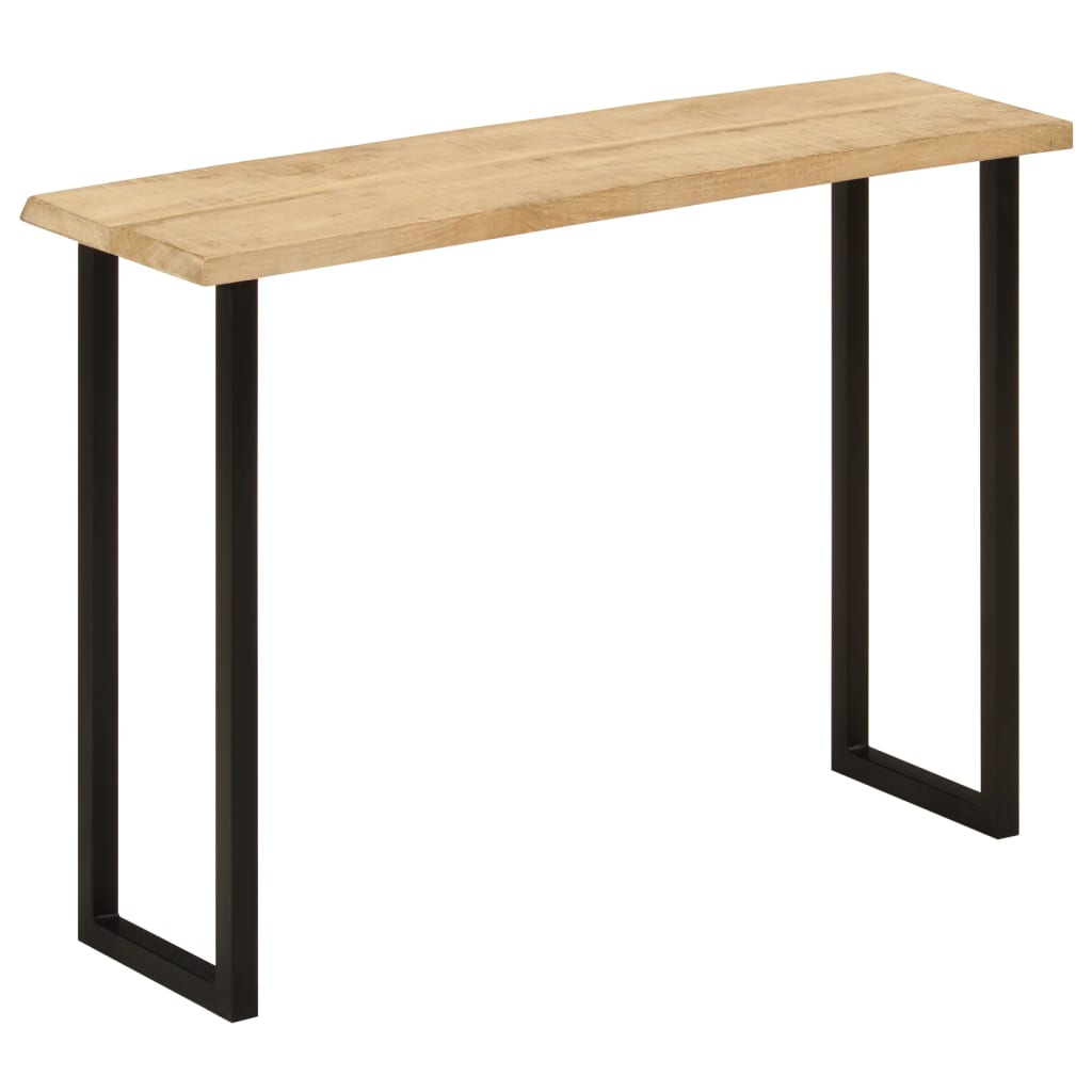Avlastningsbord Konsollbord Tre med naturlig kant 105x33x76 cm heltre akasie