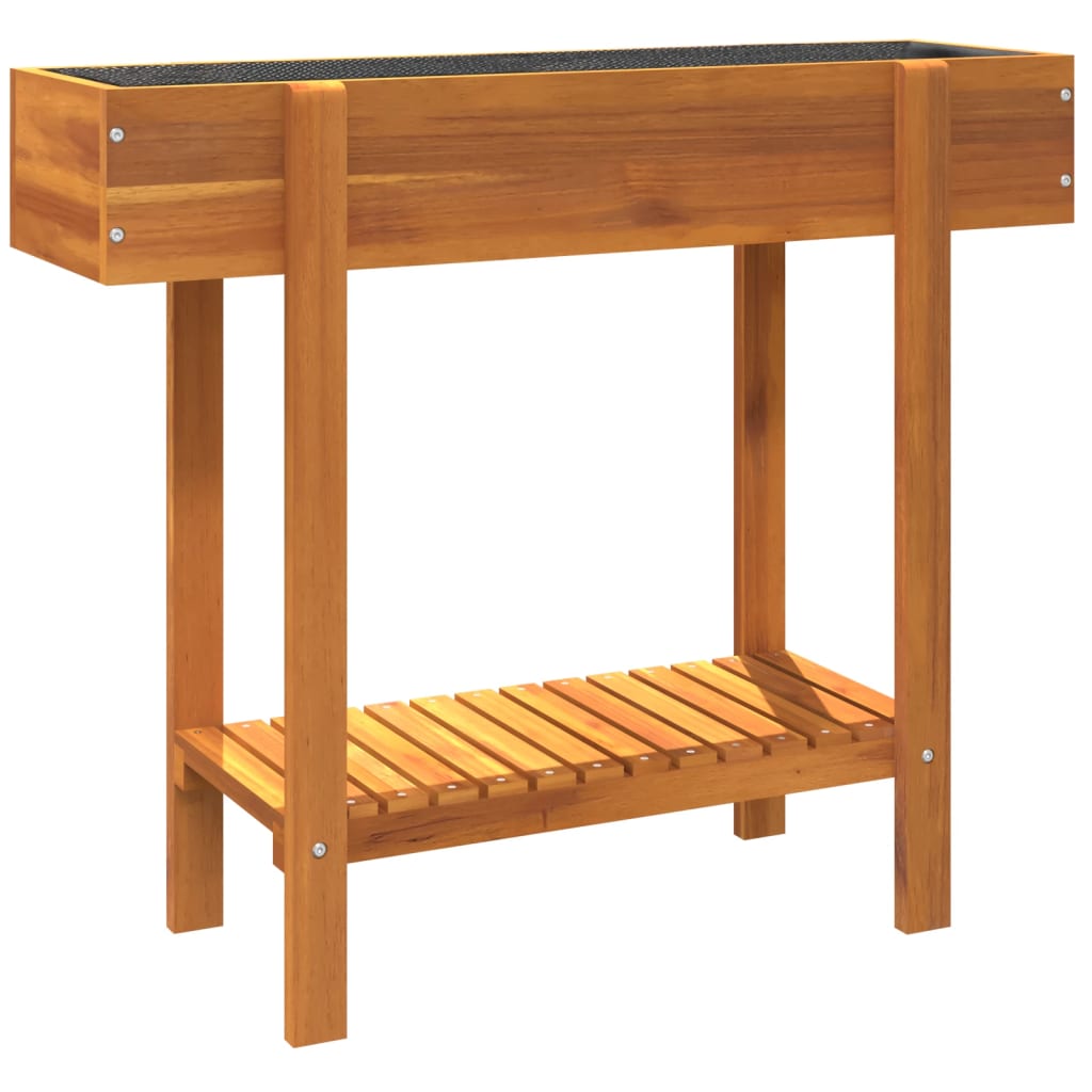 Utendørs Blomsterkasse Plantekasse Tre 90x30x75 cm heltre akasie