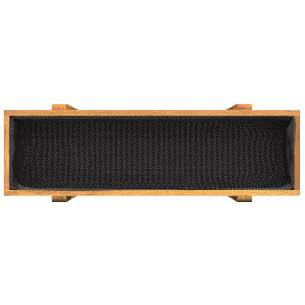 Utendørs Blomsterkasse Plantekasse Tre 90x30x75 cm heltre akasie