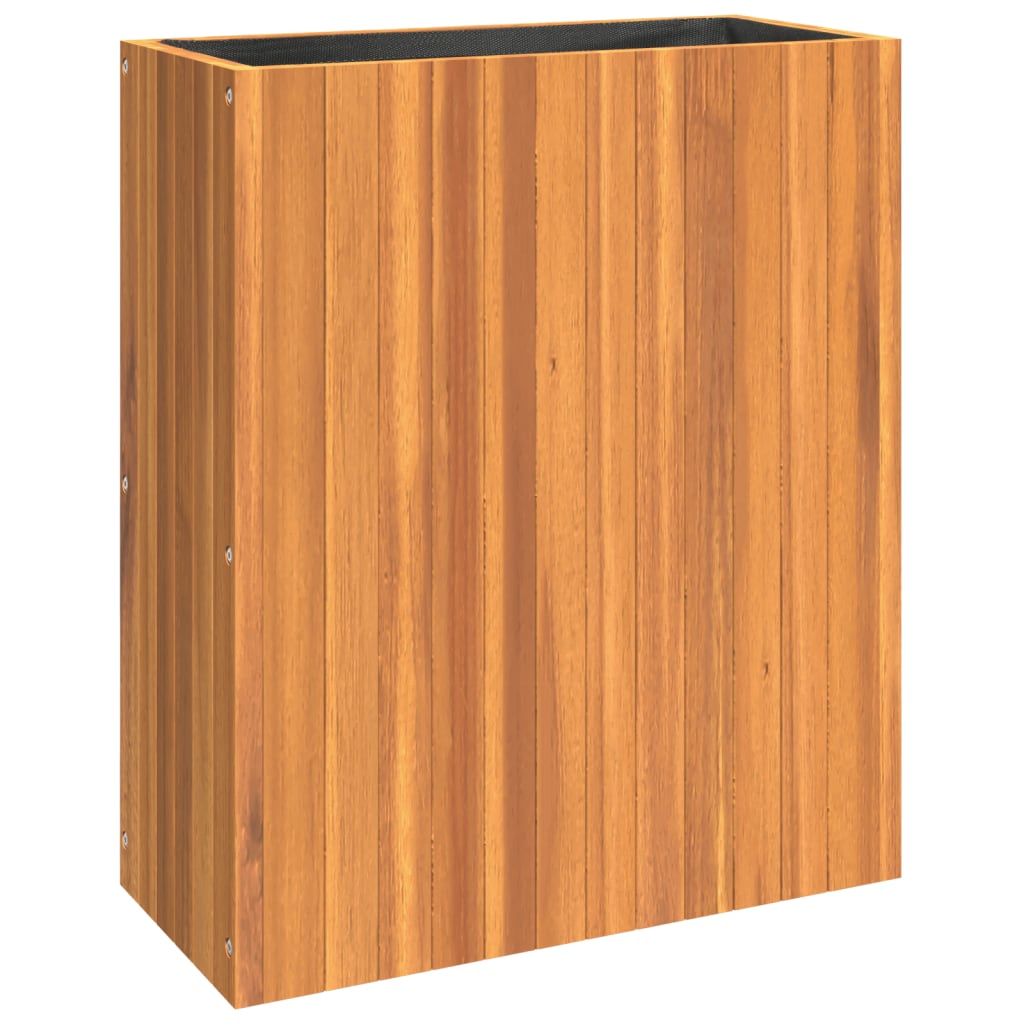 Utendørs Blomsterkasse Plantekasse Tre 59x27,5x70 cm helte akasie