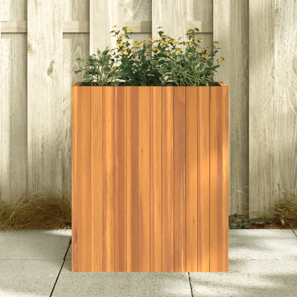 Utendørs Blomsterkasse Plantekasse Tre 59x27,5x70 cm helte akasie