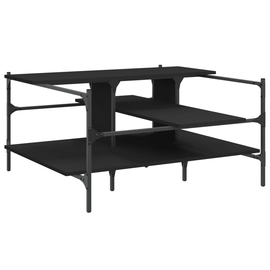 Salongbord Sofabord Svart 100x100x48,5 cm