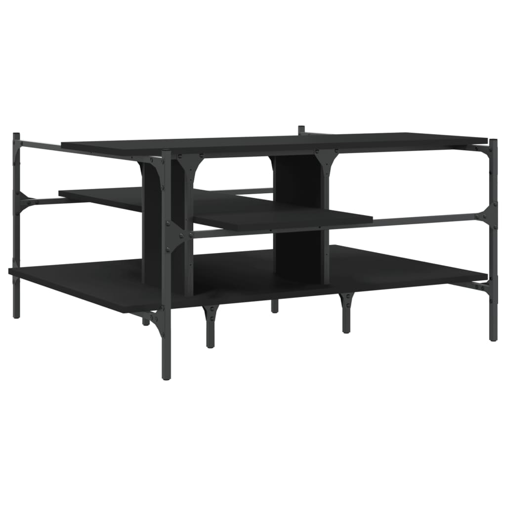 Salongbord Sofabord Svart 100x100x48,5 cm