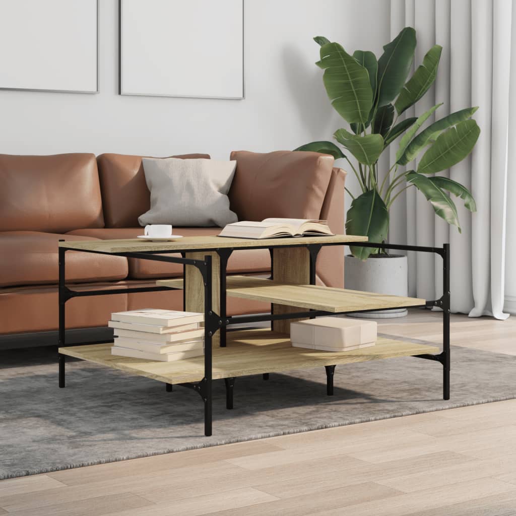 Salongbord Sofabord Sonoma Eik 100x100x48,5 cm