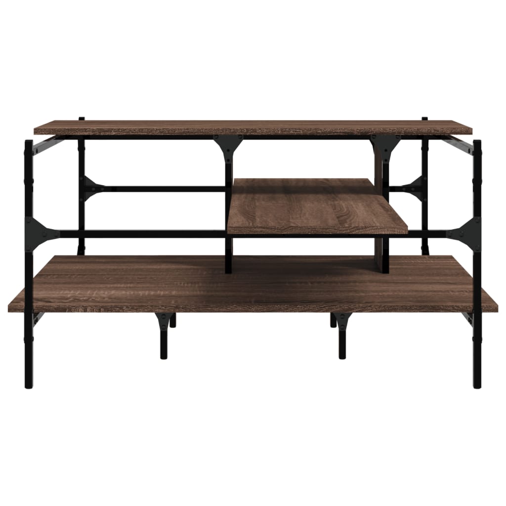 Salongbord Sofabord Brun Eik 100x100x48,5 cm