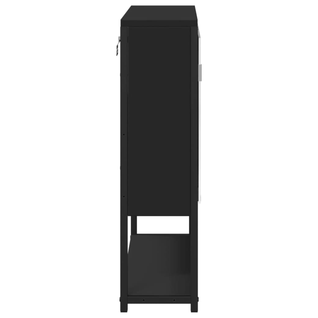 Baderomsspeil svart 60x16x60 cm konstruert tre
