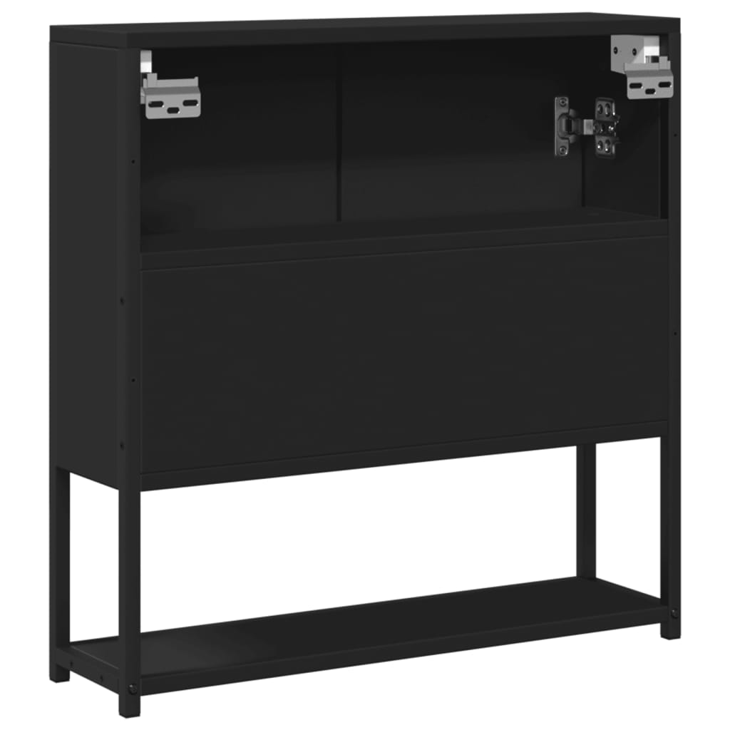 Baderomsspeil svart 60x16x60 cm konstruert tre