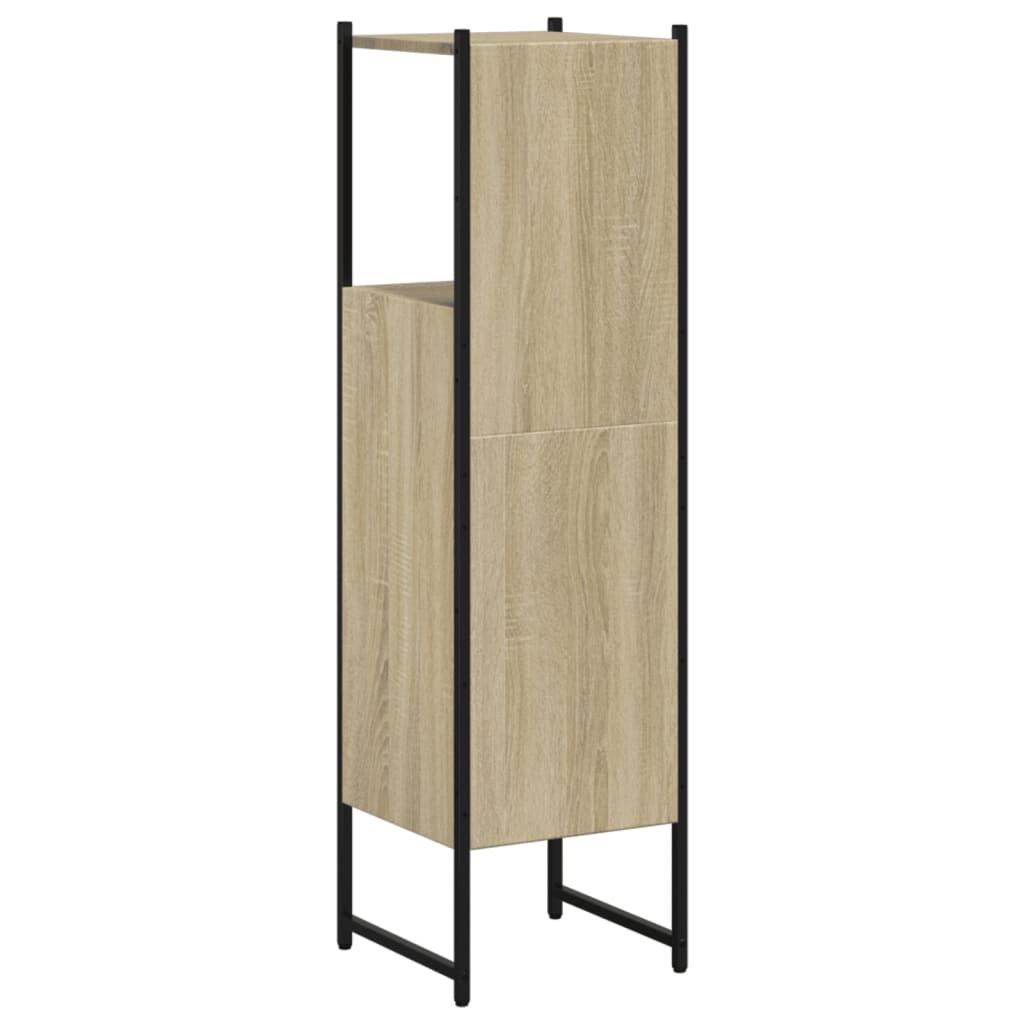 Baderomsskap Sonoma Eik 33x33x120,5 cm