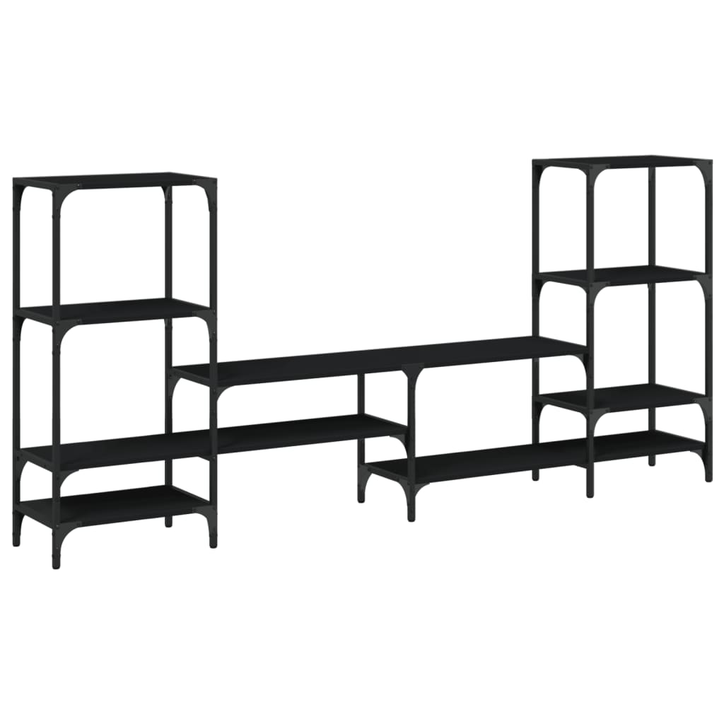 TV-Møbel Svart TV-benk 206,5x28,5x95 cm