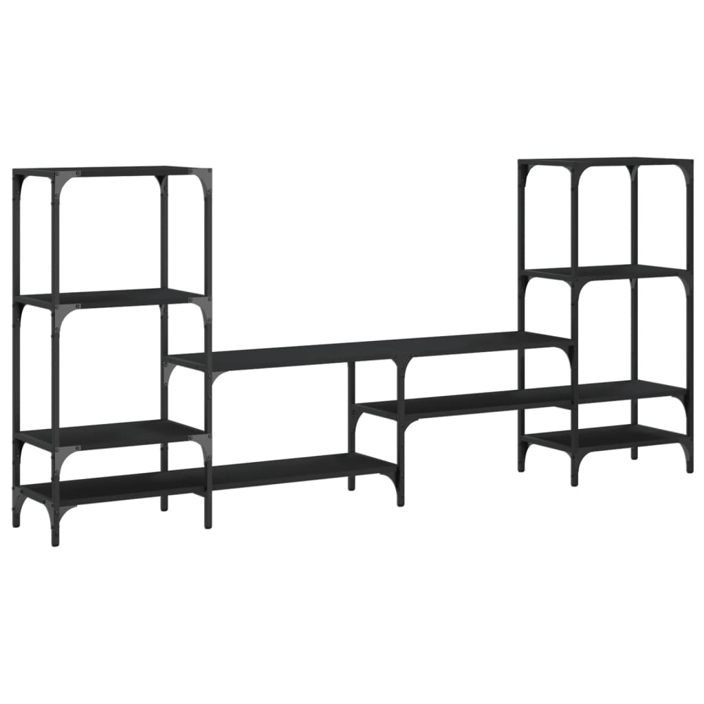 TV-Møbel Svart TV-benk 206,5x28,5x95 cm