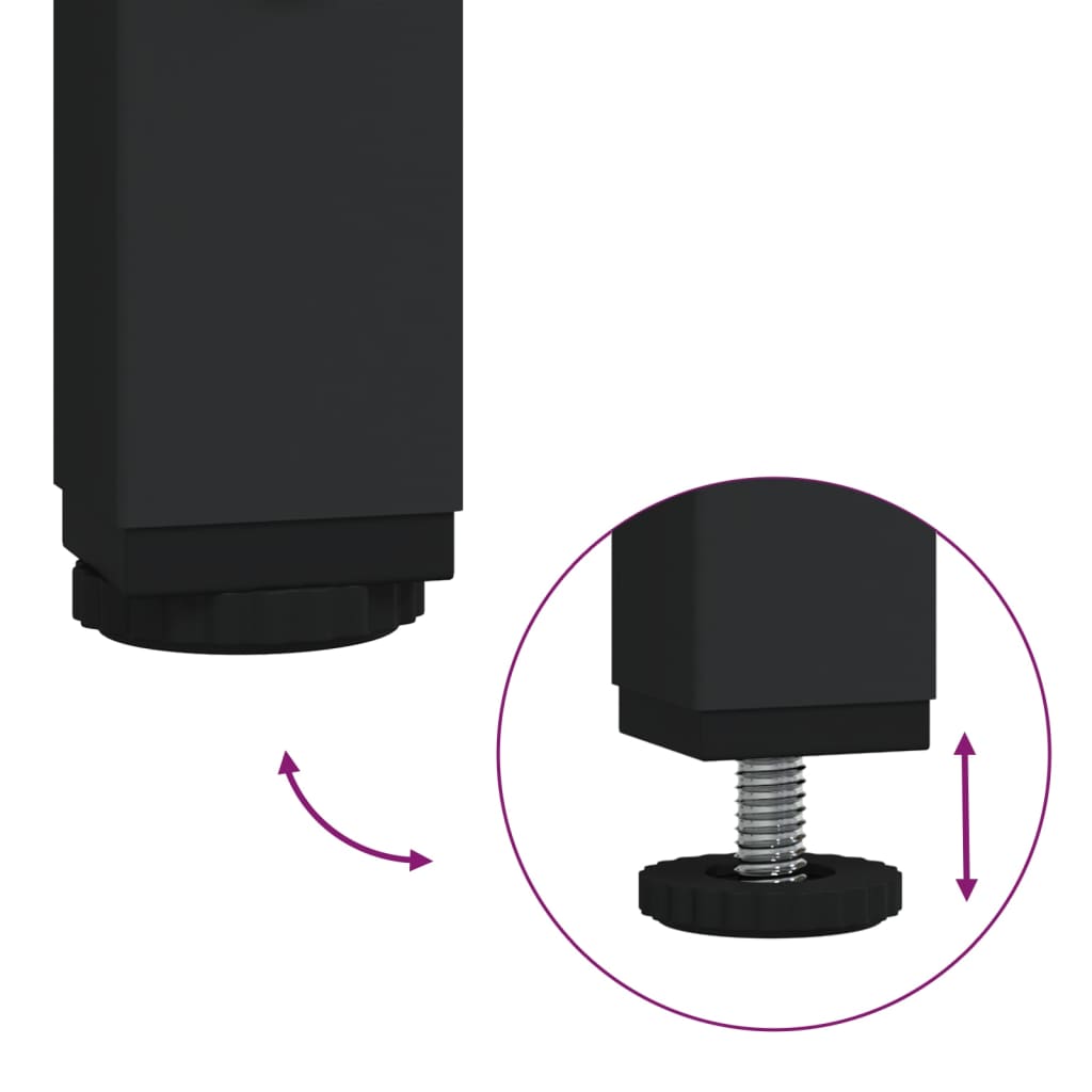 TV-Møbel Svart TV-benk 206,5x28,5x95 cm