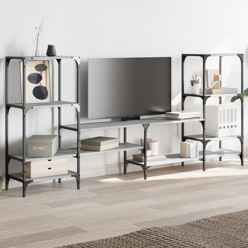 TV-Møbel Sonoma Grå TV-benk 206,5x28,5x95 cm