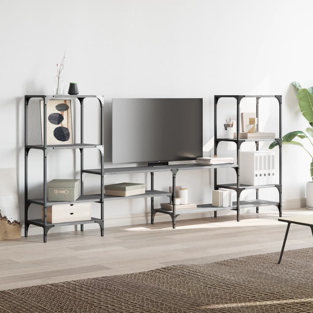 TV-Møbel Sonoma Grå TV-benk 206,5x28,5x95 cm