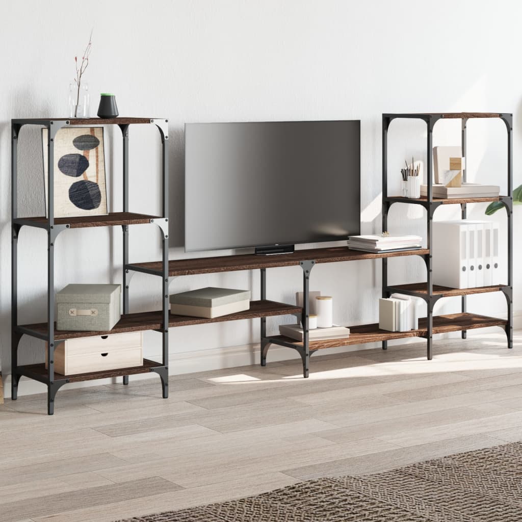 TV-Møbel Brun Eik TV-benk 206,5x28,5x95 cm