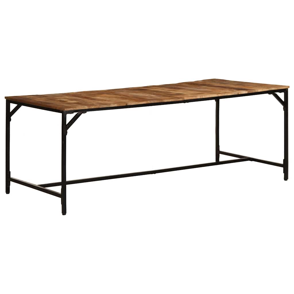 Spisebord 200x100x75 cm grov heltre mango