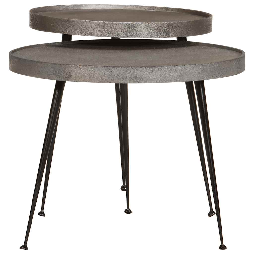 Salongbord Sofabord DIV. 2 stk sølv