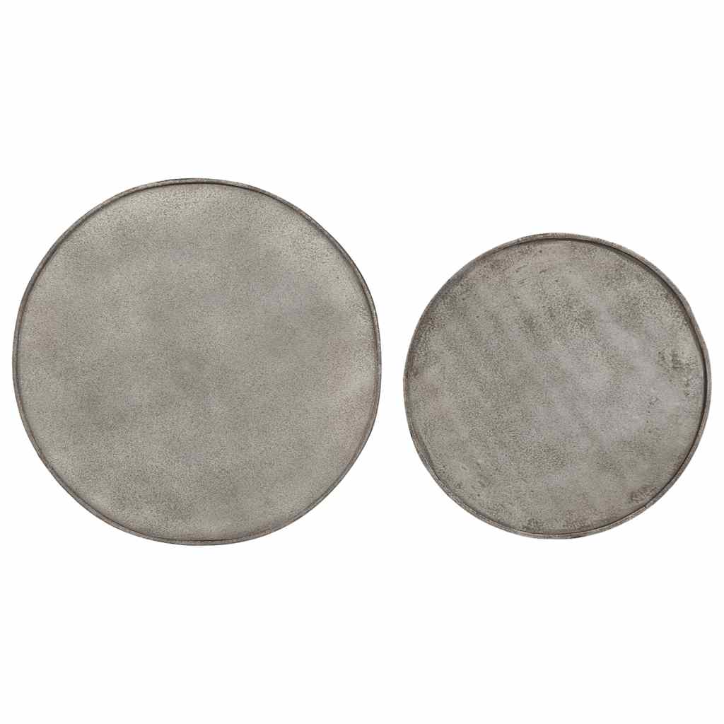 Salongbord Sofabord DIV. 2 stk sølv