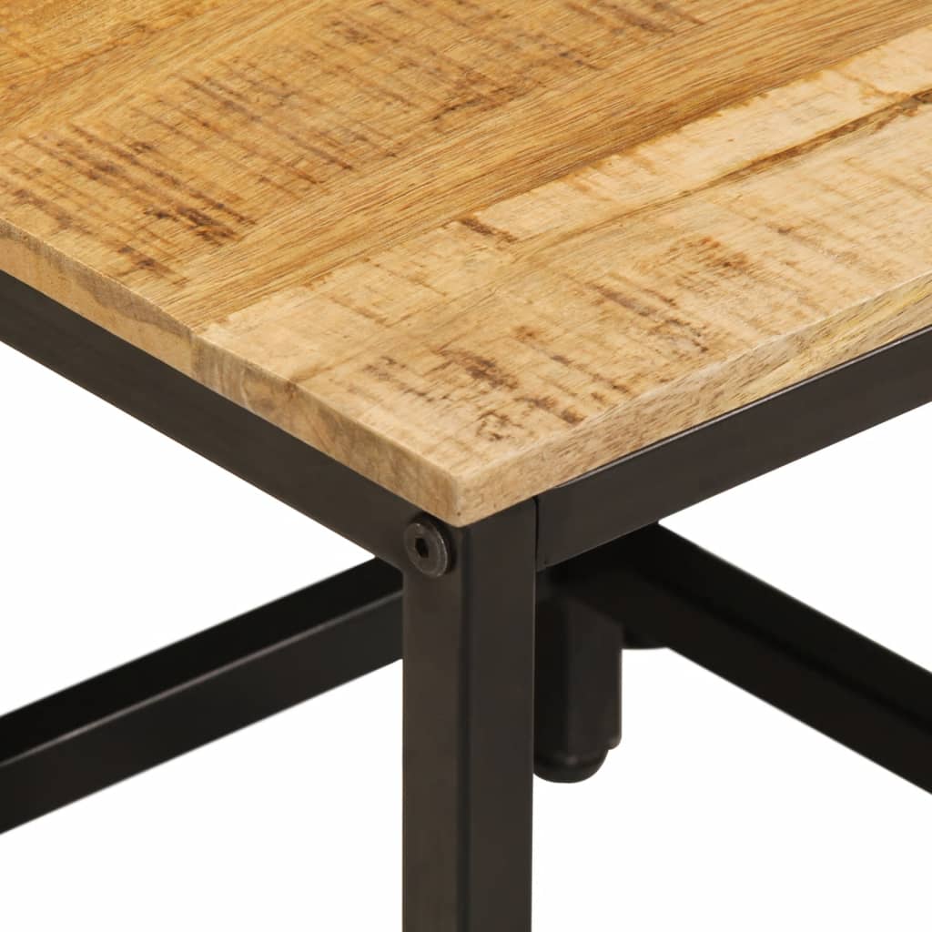 Stablebare sidebord 3 stk grovt heltre mangotre
