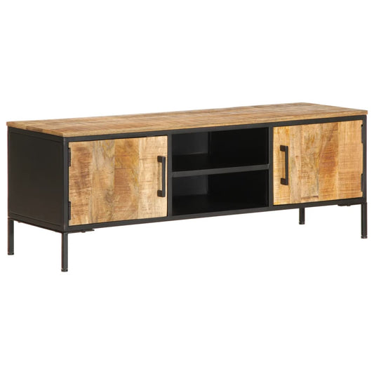 TV-Møbel Tre Tv-benk 110x35x40 cm grovt heltre mangotre