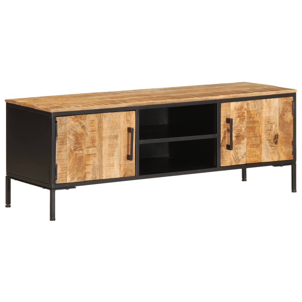 TV-Møbel Tre Tv-benk 110x35x40 cm grovt heltre mangotre