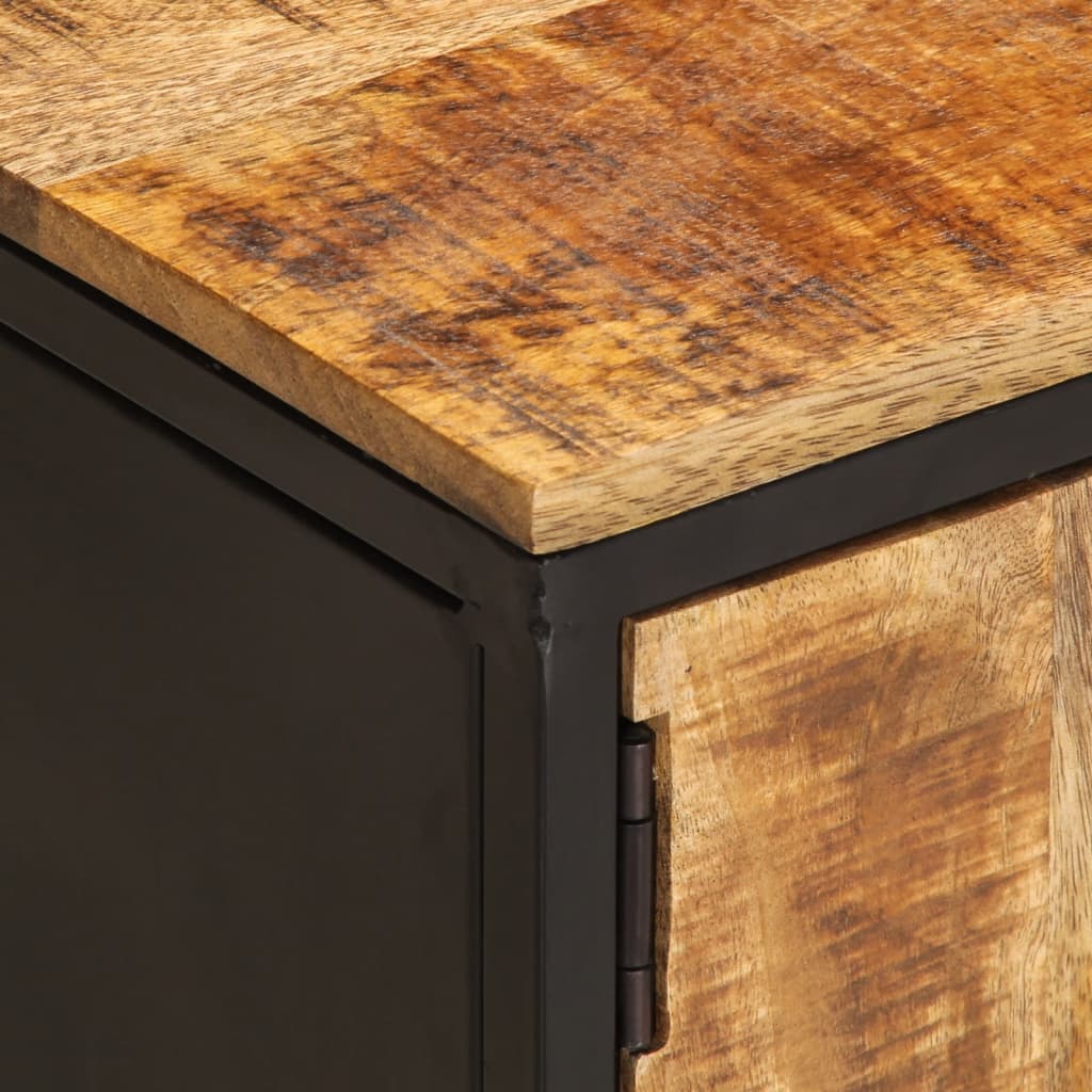 TV-Møbel Tre Tv-benk 110x35x40 cm grovt heltre mangotre