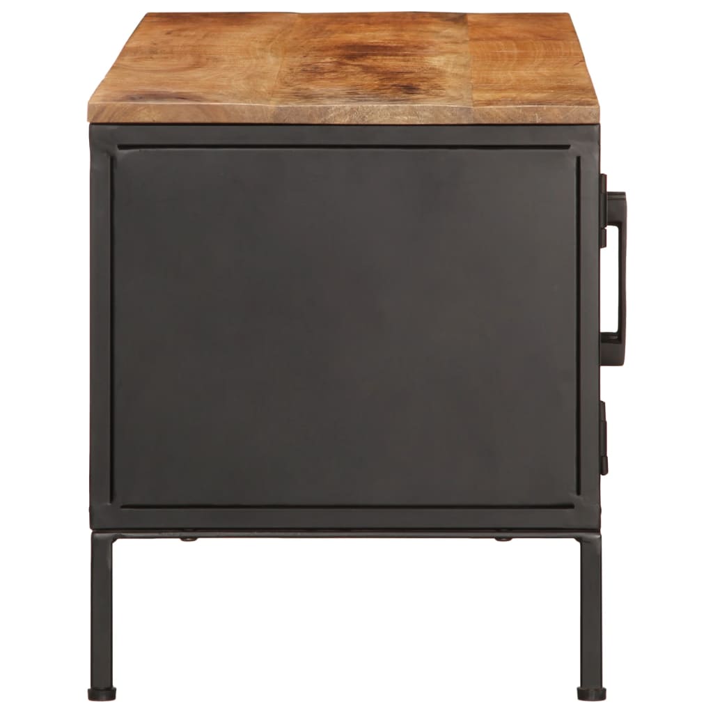 TV-Møbel Tre Tv-benk 110x35x40 cm grovt heltre mangotre