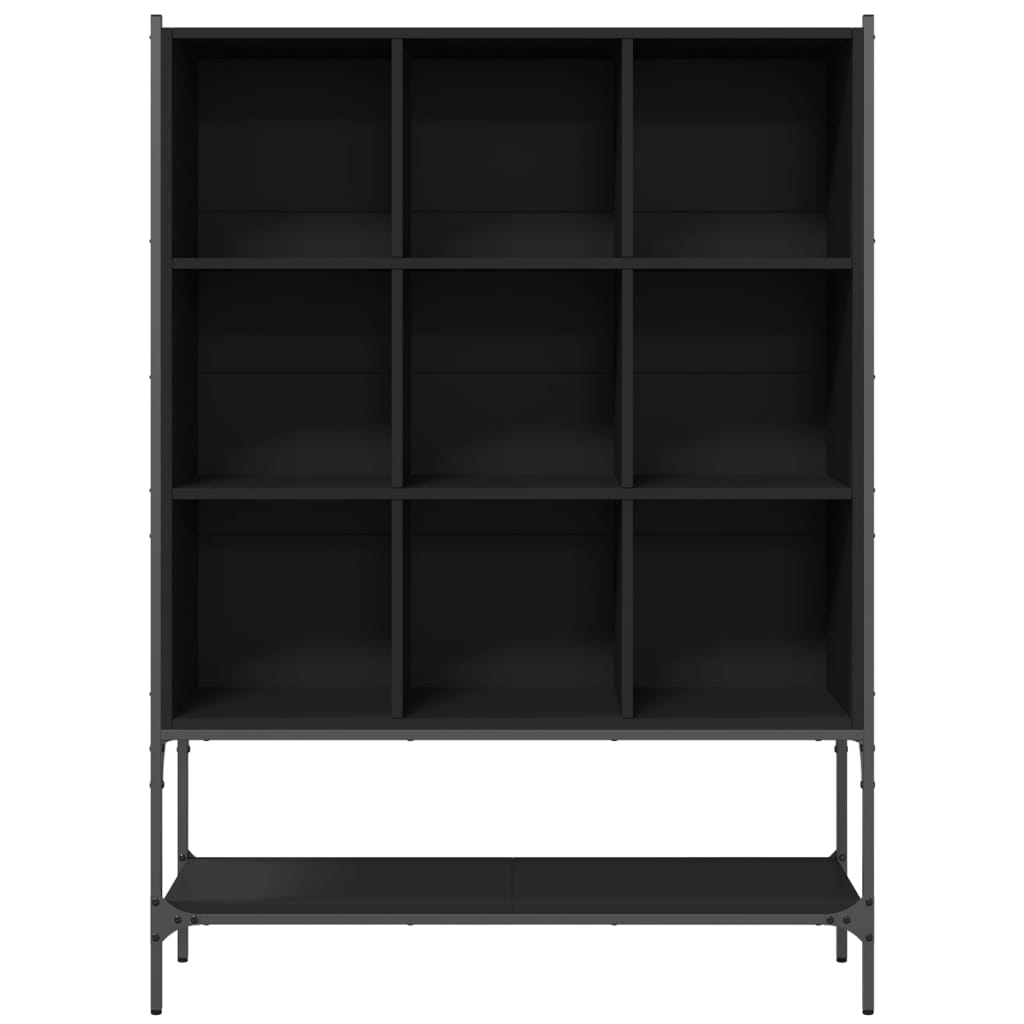 Bokhylle Svart 102x30x141,5 cm