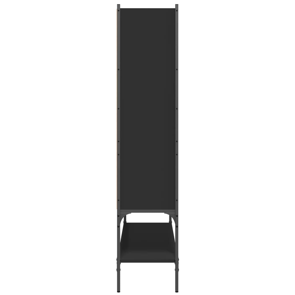 Bokhylle Svart 102x30x141,5 cm