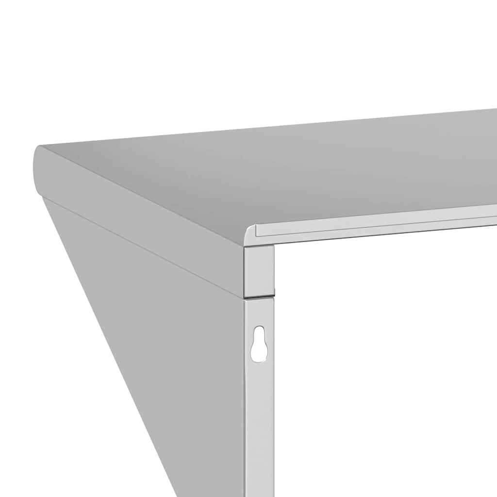 Vegghylle DIV. 100x45x31 cm sølv rustfritt stål