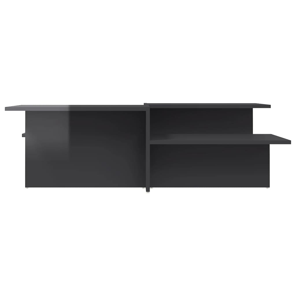 Salongbord Sofabord Høyglans Grå 2 stk Høyglans Grå